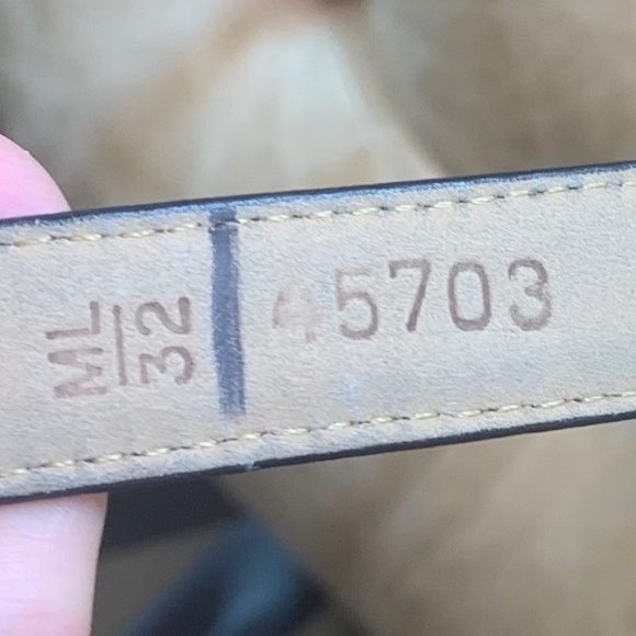 Brighton Black Leather BELT Silver Insets M/L-32 - Picture 8 of 8